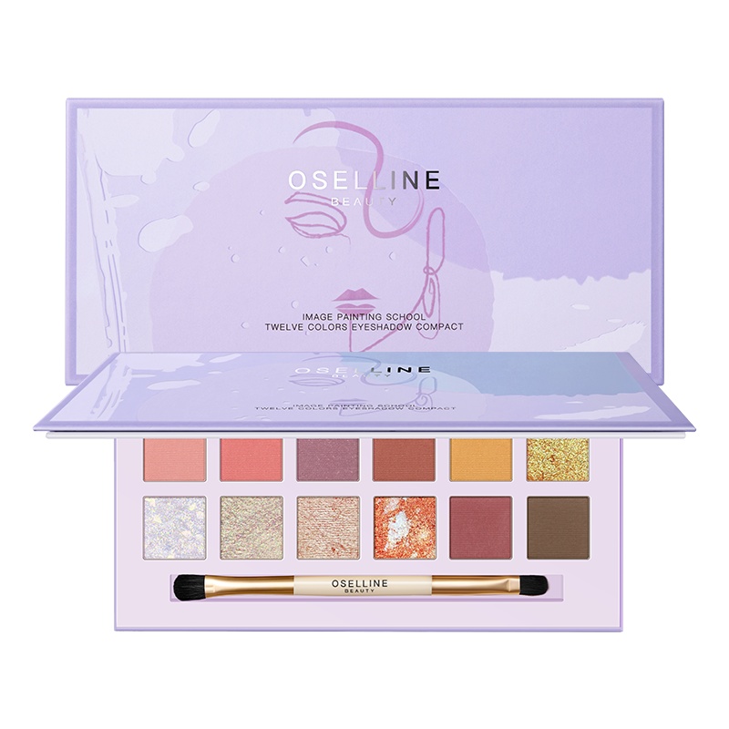 欧采莲映像画派十二色眼影盘