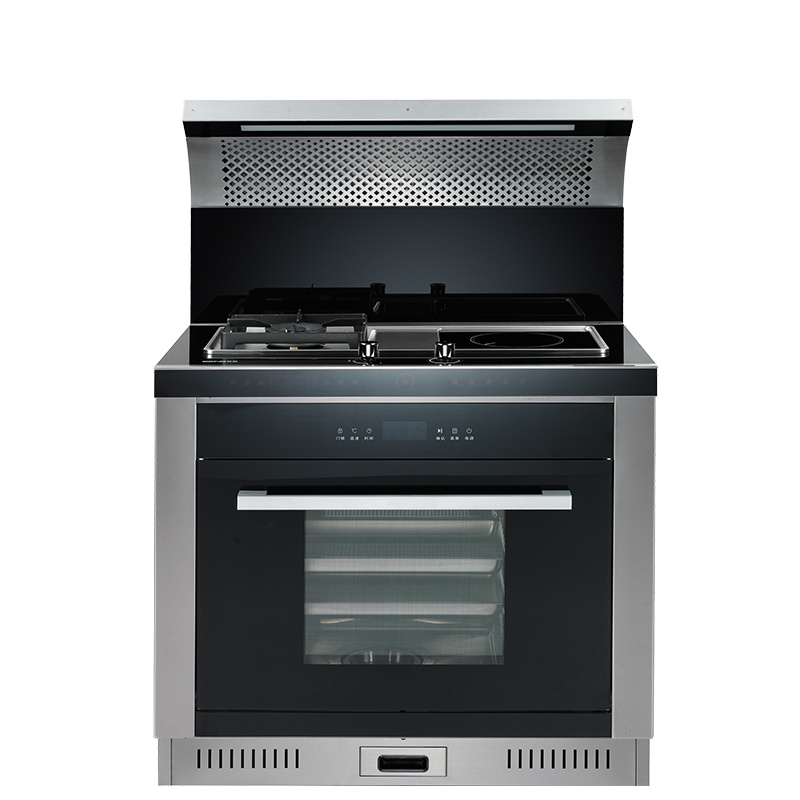 森歌(SENG)森歌天悦T1ZS 集成灶 侧吸式抽油烟机灶具电蒸箱套装 钢化玻璃台面