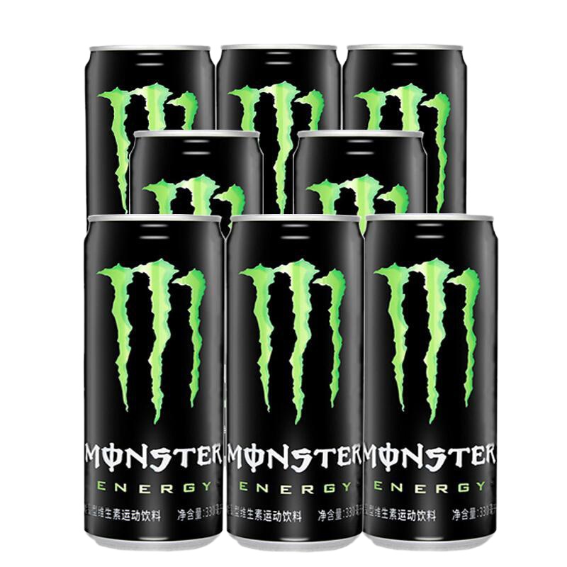 新老包装随机发货 Monster 魔爪能量风味饮料 330mlx12罐(绿色)