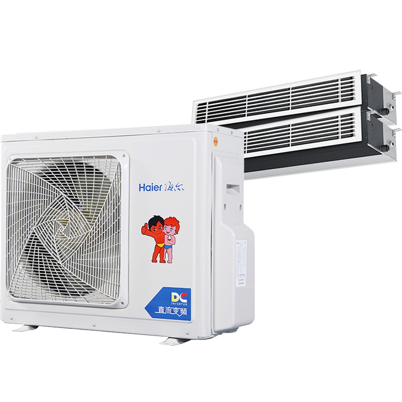 海尔（Haier）RFC72DXSAVA(G)一拖二 家用中央空调一拖多 3匹变频一拖二 1级能效 68-80㎡