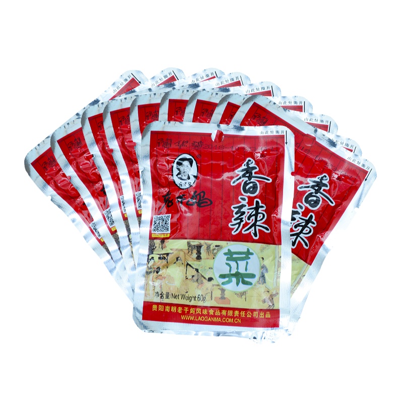 陶华碧老干妈香辣菜60g*10袋装咸菜佐餐开味小菜下饭菜酱料贵州特产