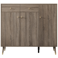 其他店消化全友家居 简约木纹鞋柜 多区储物入户柜子 双色可选 木纹鞋柜126503鞋柜