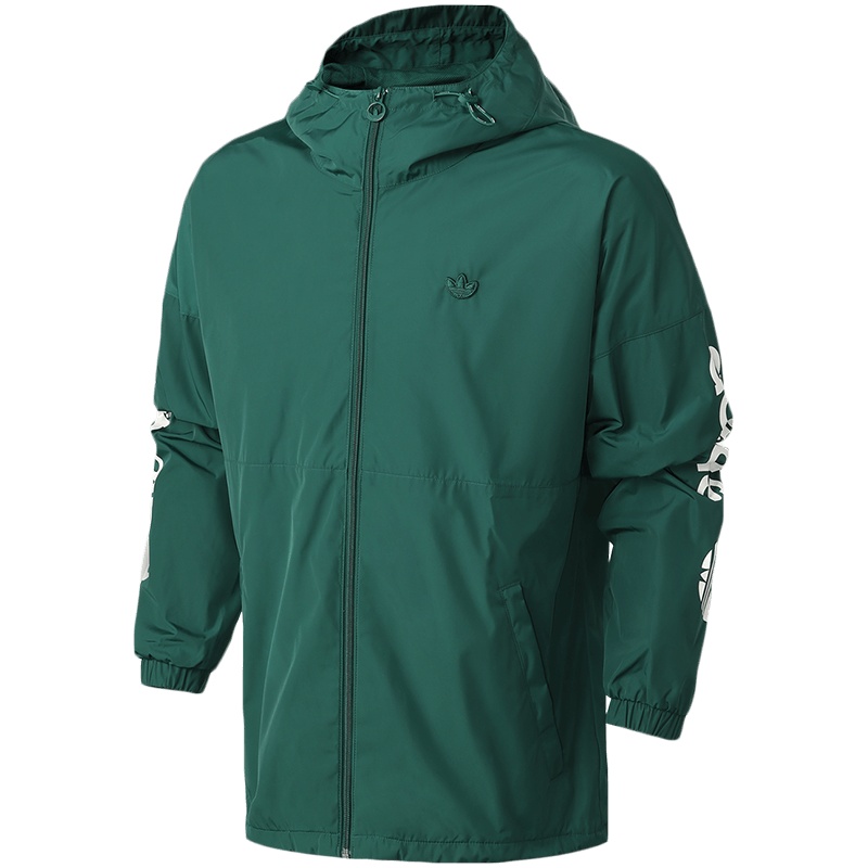 阿迪达斯三叶草男服夹克外套连帽防风休闲运动服GE1348