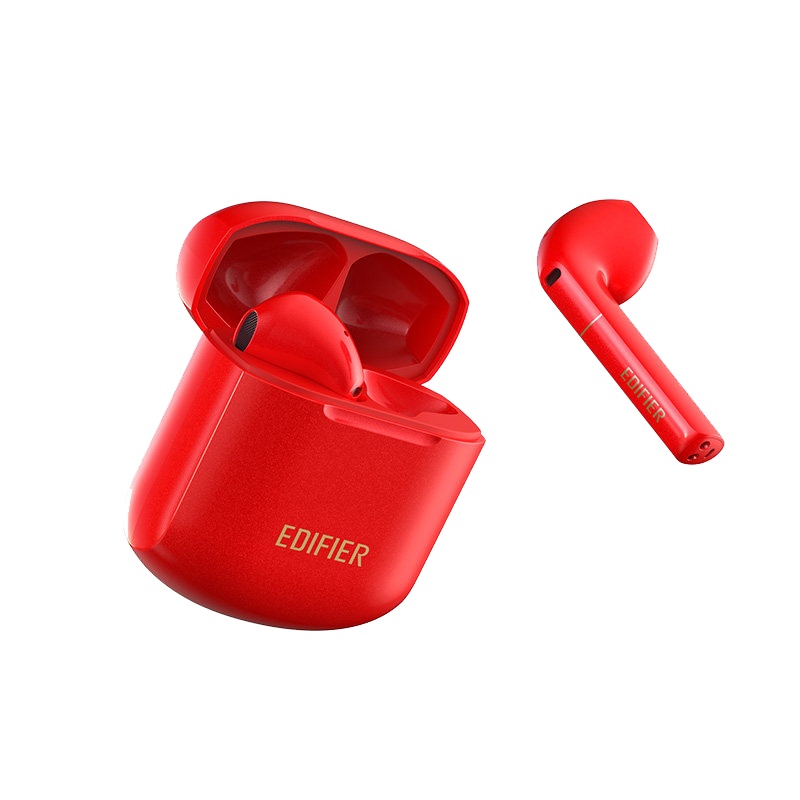 漫步者Z2真无线蓝牙耳机半入耳式lollipods升级款运动跑步超长续航lollipops适用于小米华为苹果安卓红色