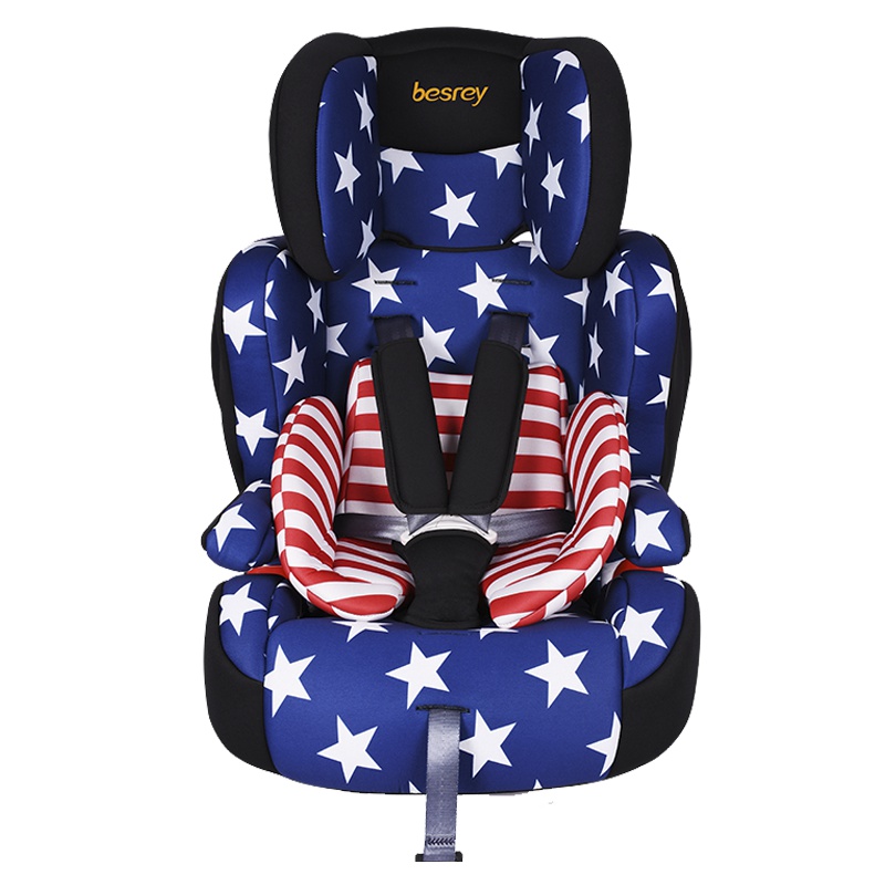 德国besrey儿童安全座椅9个月-12岁 isofix硬接口汽车安全座椅 BY1512 美洲风