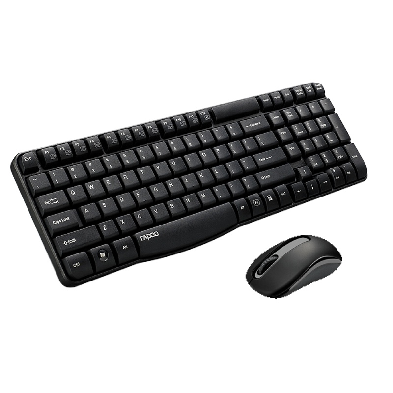 雷柏（Rapoo）X1800S键鼠套装无线键鼠套装办公键盘鼠标套装防泼溅电脑键盘鼠标键盘黑色