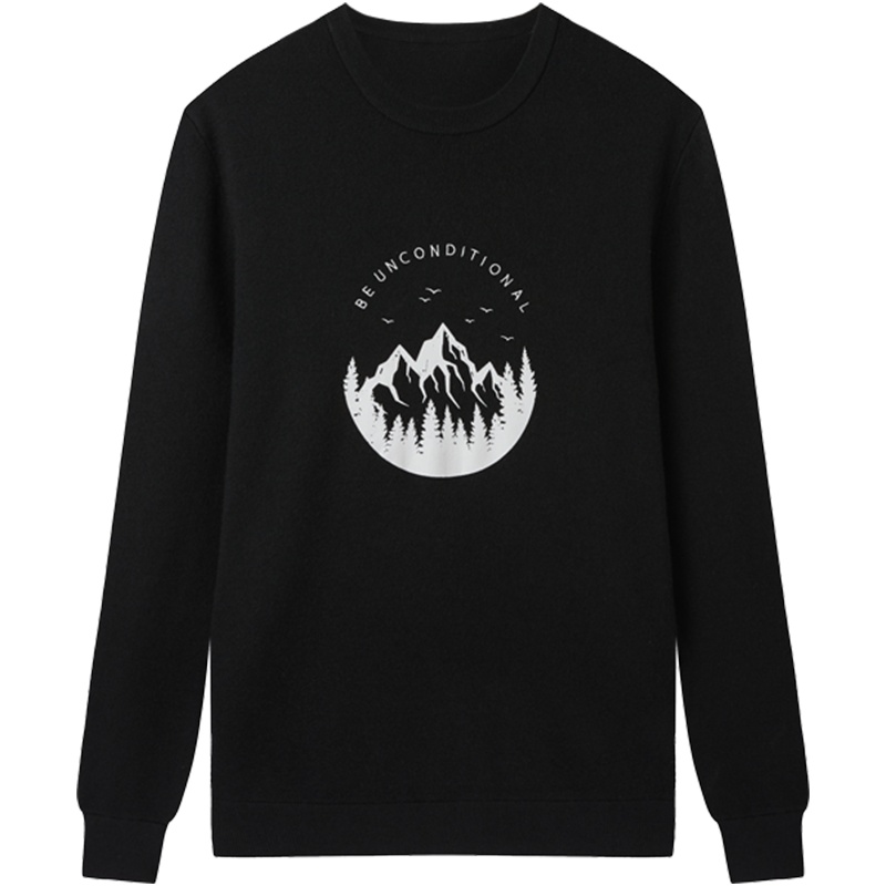 柒牌SEVEN男装毛衣商务休闲圆领羊毛衫男士时尚秋冬打底衫