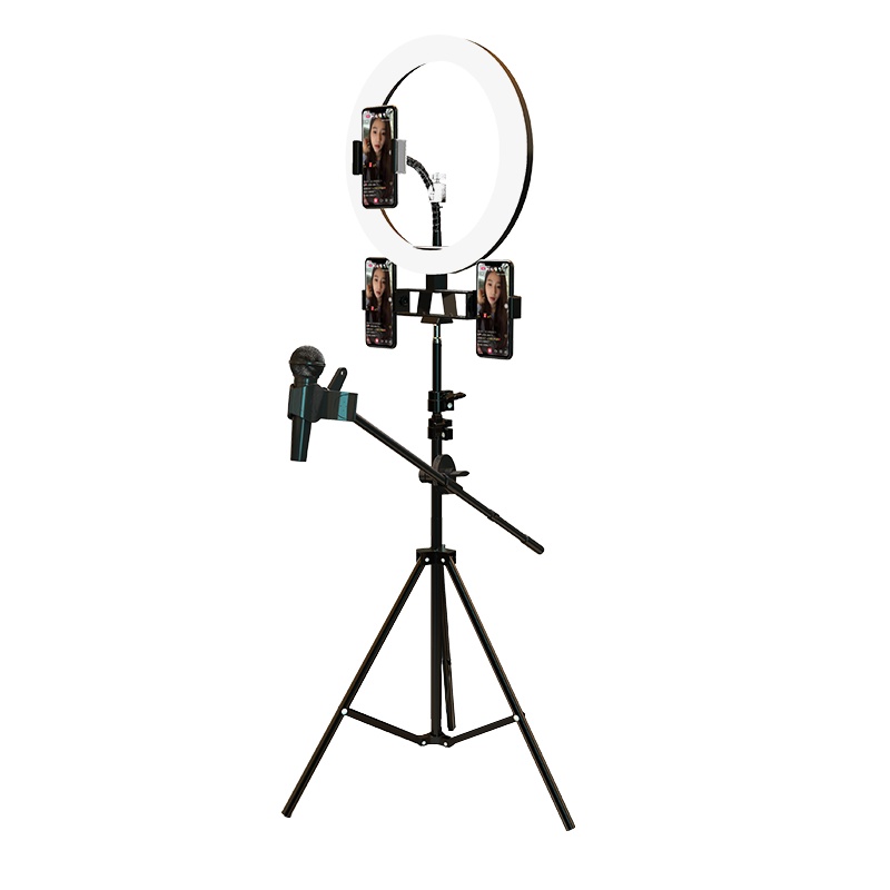 ESCASE 直播支架补光灯手机三脚架主播卖货落地式抖音网红户外拍照多功能 手机座
