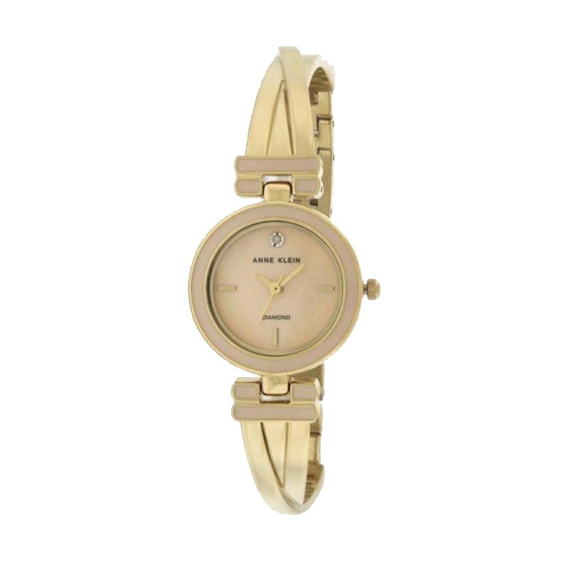 安妮克莱因（ANNE KLEIN）璀璨永恒系列X型迷你镶钻石英女士手表AK/2622LPGB