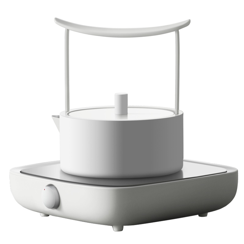 【苏宁自营】三界茶具 电子茶炉 煮茶套装 电陶炉不锈钢烧水复古茶壶 简2代电陶炉茶炉泡茶煮茶器 送礼佳品礼盒装