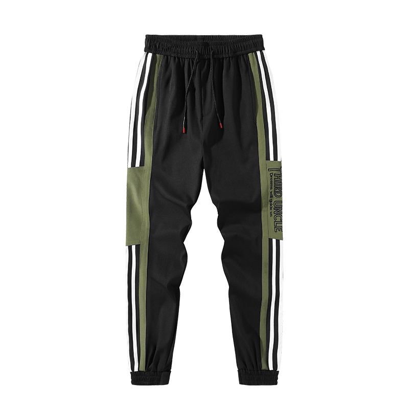 三弦(LA CORDE)青少年中学生秋季裤子男14岁潮流运动15休闲16小脚宽松束脚九分裤LA-TCK9115