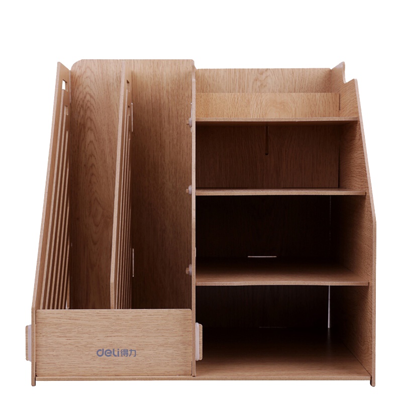 得力(deli) 9842 组合多功能文件框 (棕色)