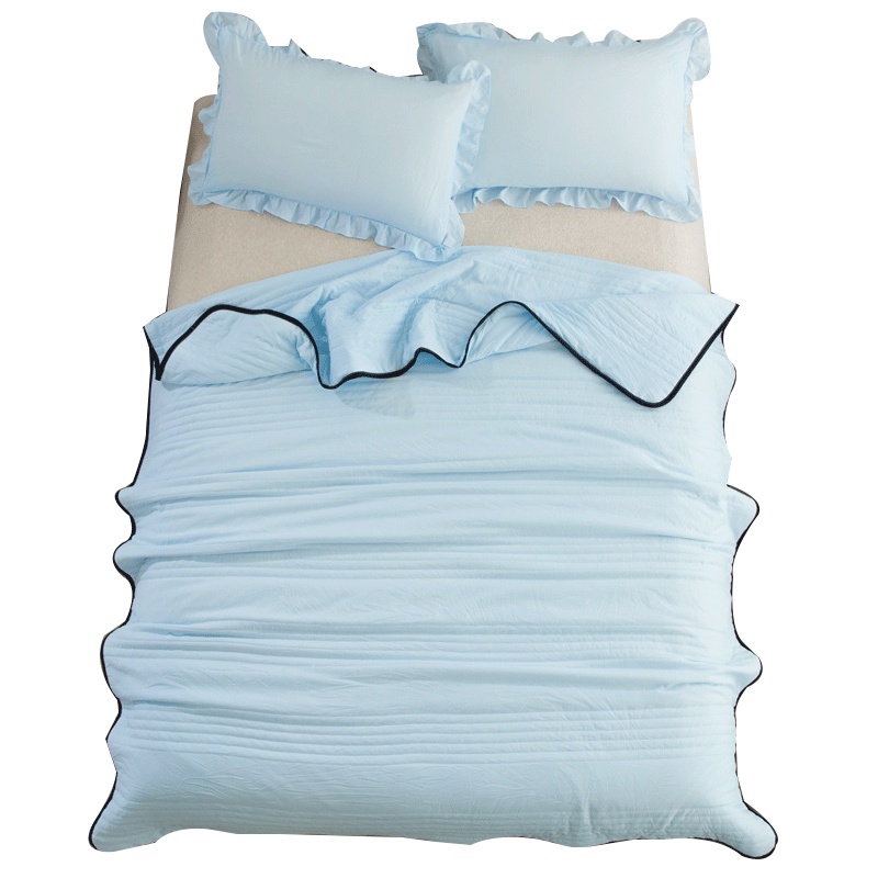 北极绒(Bejirog) 简约纯色水洗面料夏凉被子 可水洗双人200*230学生宿舍居家空调被芯