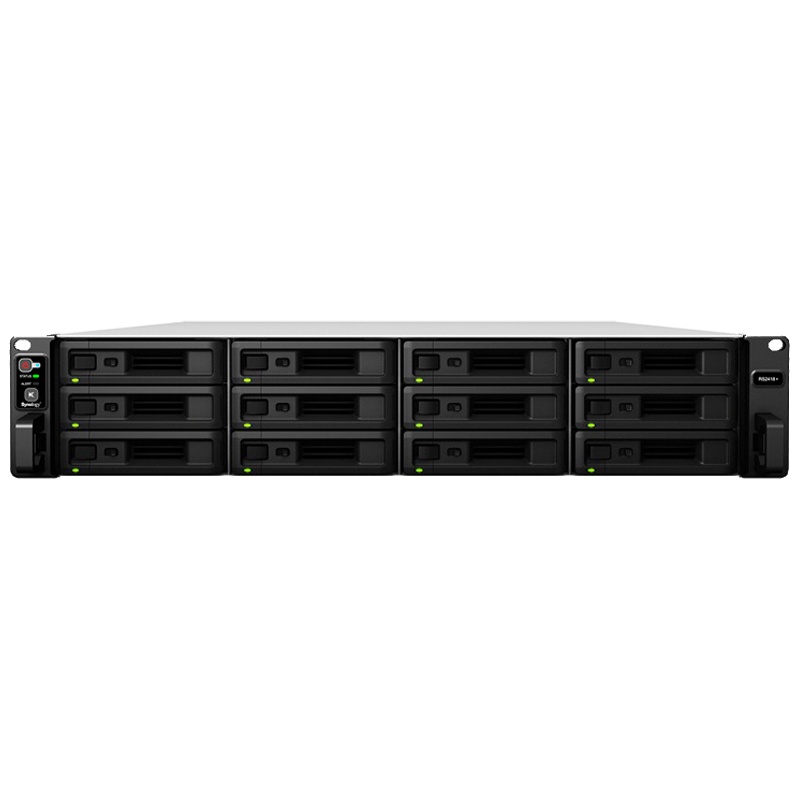 客户定制 群晖synology 12盘机架 24系列 冗余电源 nas存储设备