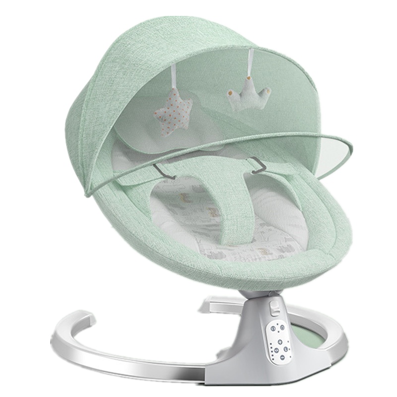 2024款婴儿电动摇摇椅宝宝摇篮躺椅带娃哄娃神器哄睡新生儿安抚椅摇摇床漂亮妈妈