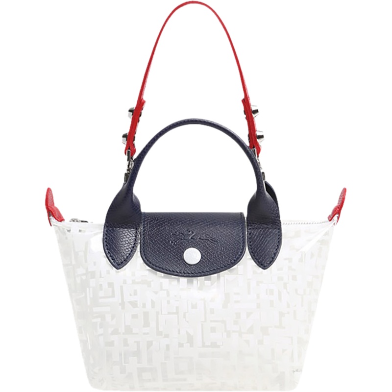 LONGCHAMP 珑骧 女士 印花透明PVC迷你手提单肩包 1500 HQM