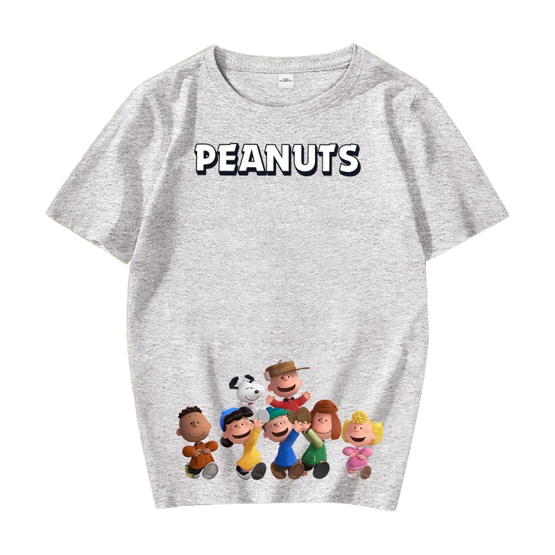 史努比SNOOPY纯棉儿童短袖T恤圆领韩版童装夏季男童半袖袖女童运动休闲学生T恤小孩卡通宝宝上衣SND151