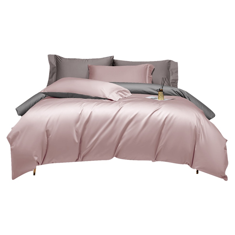 苏宁极物A类母婴级100支新疆长绒棉四件套全棉纯棉四季通用床品套件秋冬床单床笠款被套床上三件套床上用品