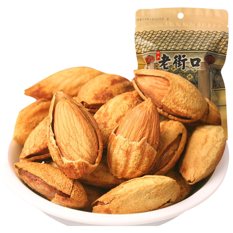 老街口薄壳巴旦木好吃休闲零食手剥干果零食杏仁炒货坚果