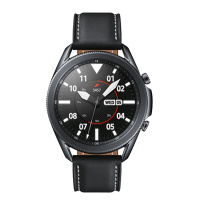 三星 Galaxy Watch3 曜岩黑 45mm 蓝牙版通话 原装智能手表 天气表盘/血氧测量睡眠评分/真皮表带