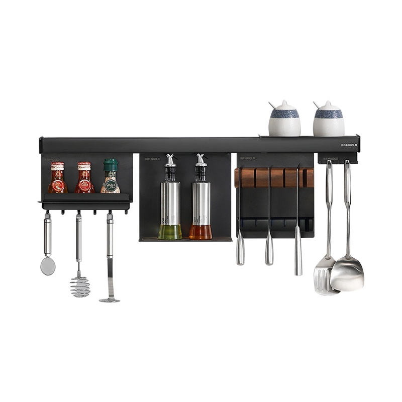 HIGOLD/悍高 厨房置物架壁挂挂件厨具收纳锅盖调味料架刀架挂钩