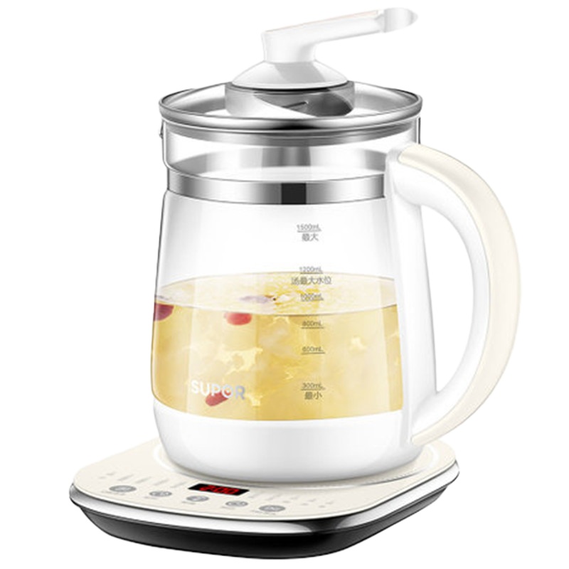 苏泊尔(SUPOR) 养生壶家用花茶壶煮黑茶隔水炖燕窝养生壶1.5L SW-15Y06