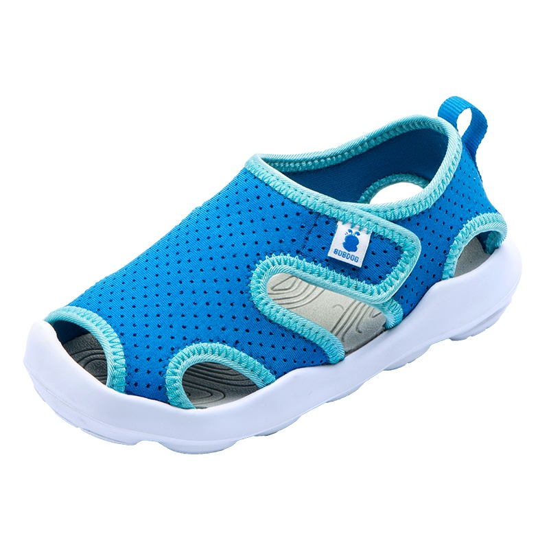 巴布豆童鞋2020夏季新款男童凉鞋儿童软底网面透气包头宝宝鞋子