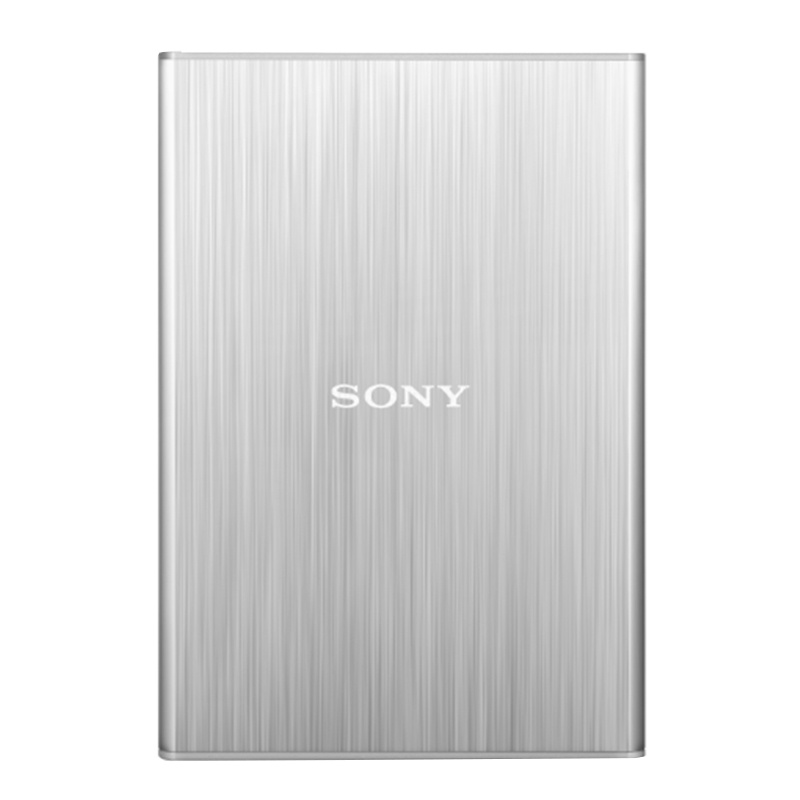 Sony/索尼移动硬盘1T 高速USB3.0 HD-SL1银色 金属轻薄加密1tb2.5英寸值