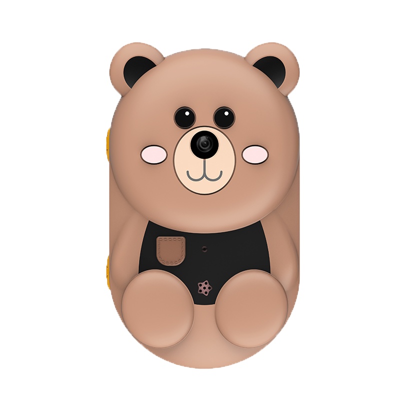 魔法棒wifi儿童防水相机咖啡色迷你单反双镜头运动摄像数码照相机圣诞玩具咖啡色送8G内存