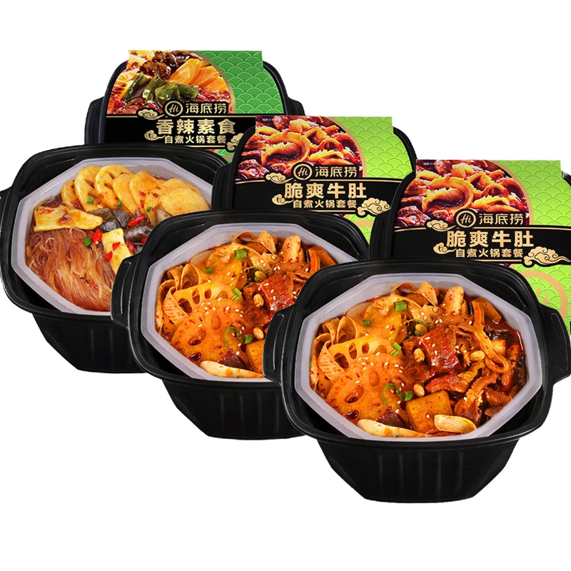 海底捞脆爽牛肚435gx2+香辣素食400g