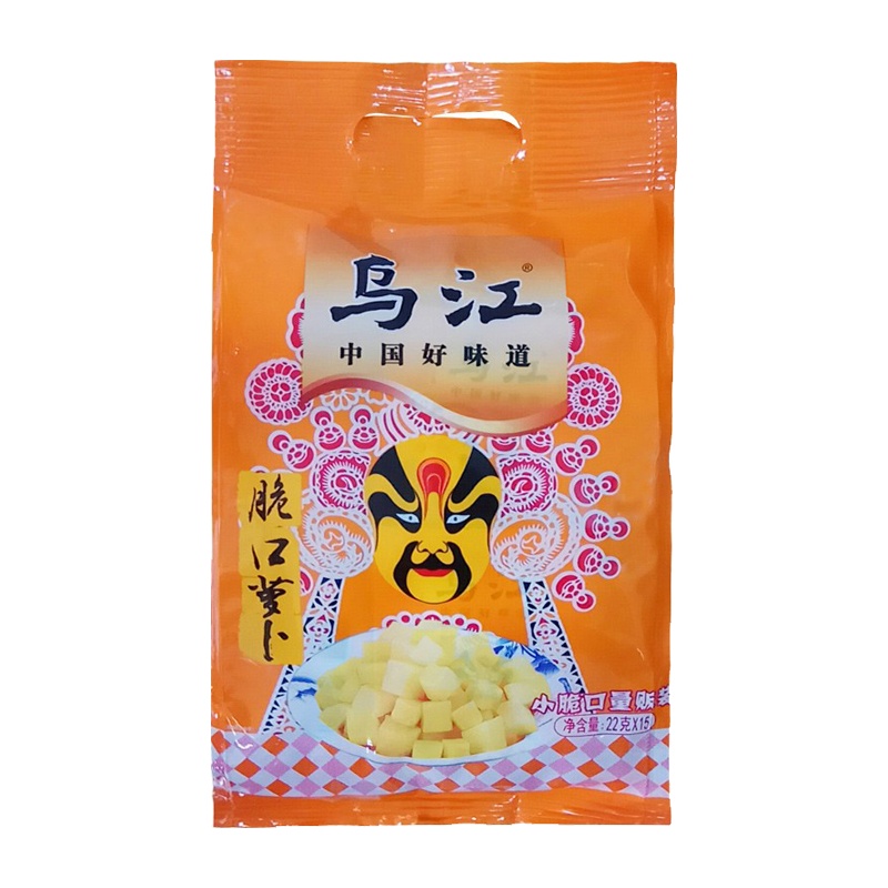 乌江 脆口萝卜22g*12 袋装 办公室小零食 重庆涪陵榨菜酱菜下饭萝卜小菜 佐餐咸菜开味菜 早餐泡面开味好搭档