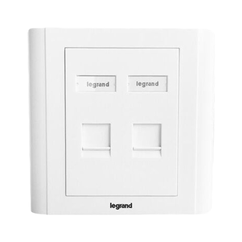 罗格朗 632818 二位平口非屏蔽信息面板