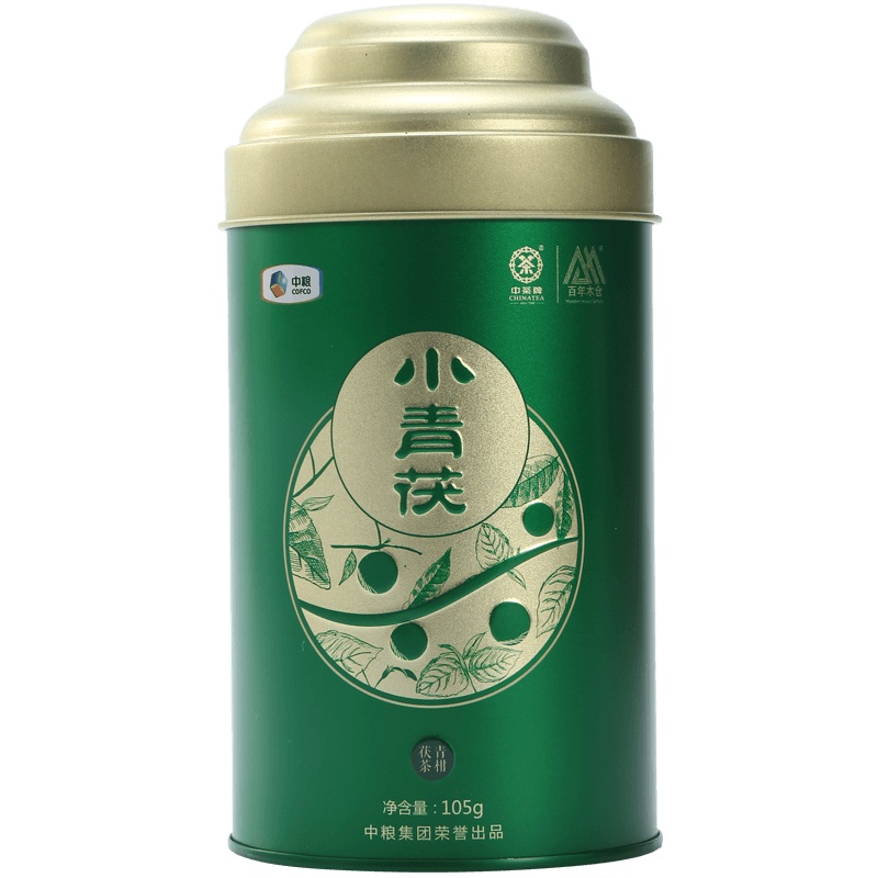 中茶 百年木仓安化黑茶小青茯 小青柑 罐装105g