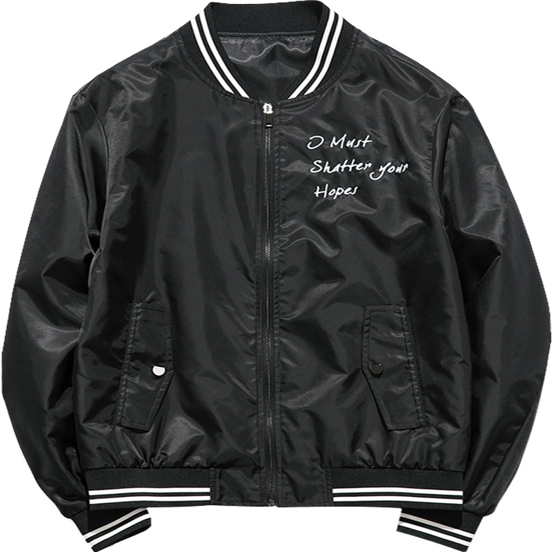 海德斯曼2018新款夹克男韩版潮流帅气百搭短款立领外套男3837