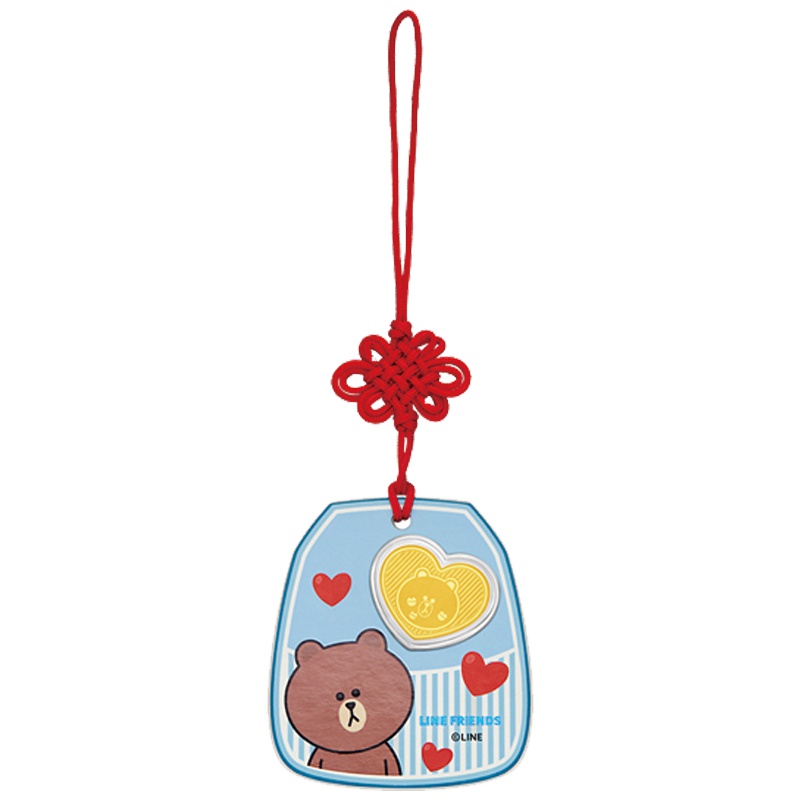 周大福LINE FRIENDS系列可妮兔布朗熊足金黄金金币R21617