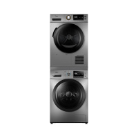 美的(Midea)洗烘套装10KG滚筒洗衣机全自动+热泵烘干机低噪变频节能除菌MG100VT55DY+MH90-H03Y
