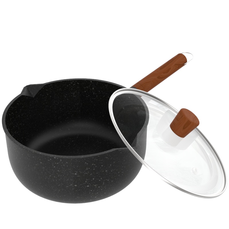 英国EWIWE奶锅不粘锅小汤锅19cm泡面锅煮面锅煮奶锅宝宝婴儿辅食锅热奶锅电磁炉明火通用