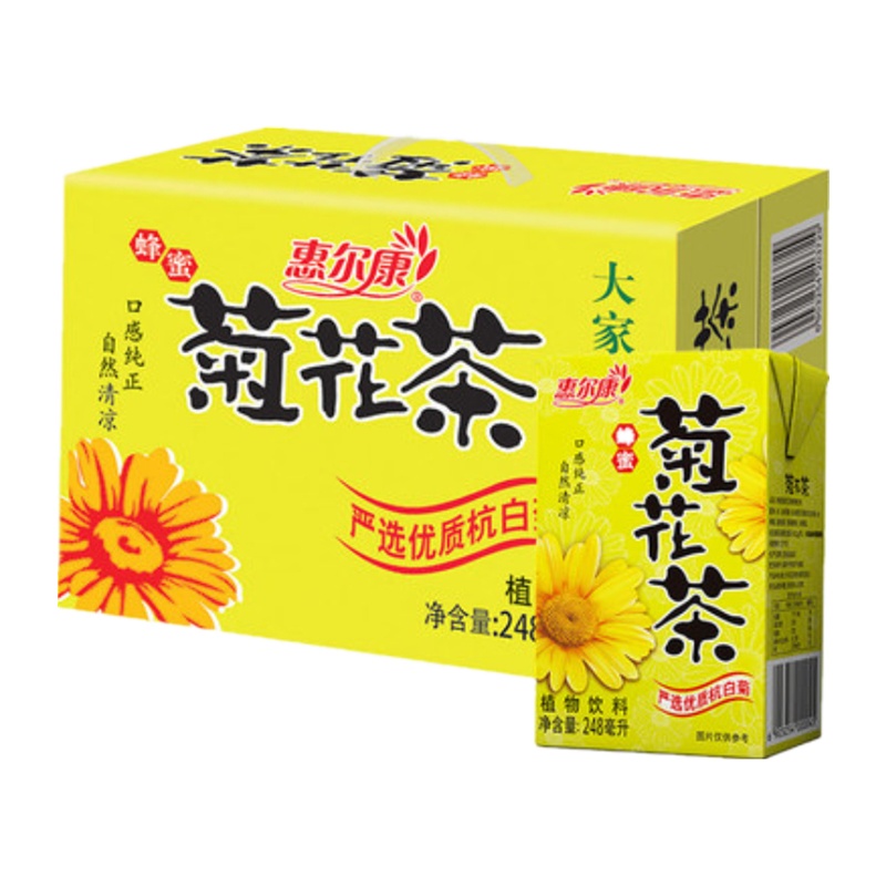 惠尔康 菊花茶 248ml*24盒整箱