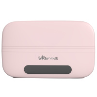 小熊(Bear)电热饭盒 DFH-B10T6 双层微电脑智能预约保温饭盒上班族学生带饭神器可热饭蒸饭苏宁自营