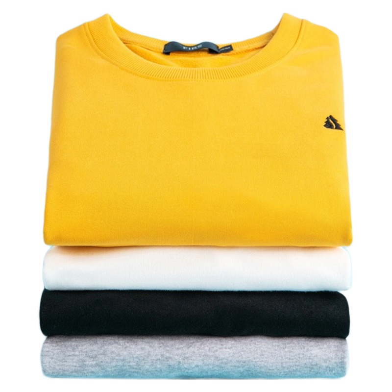 杉杉2021春季新款圆领男士长袖卫衣舒适套头男装上衣