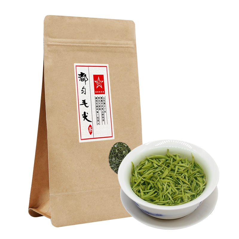 贵天下2021年新茶春茶 都匀毛尖珍品茶叶明前贵州高山云雾绿茶散茶袋装100g