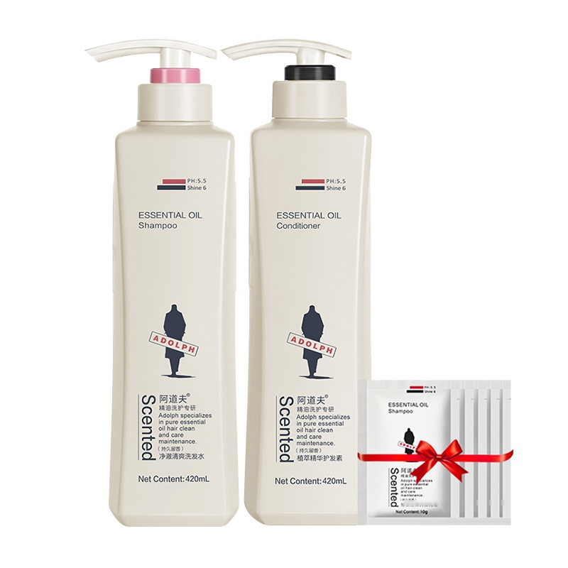 阿道夫洗护套装 净屑舒爽洗发水护发素680ml*2