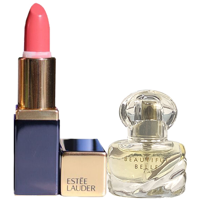 雅诗兰黛(Estee Lauder)彩妆香氛套装(花漾倾慕唇膏1.2g 420+雅诗兰黛臻爱淡香氛4ml)