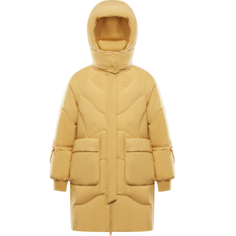 波司登莫兰迪色系羽绒服女休闲大廓型保暖外套B00145246