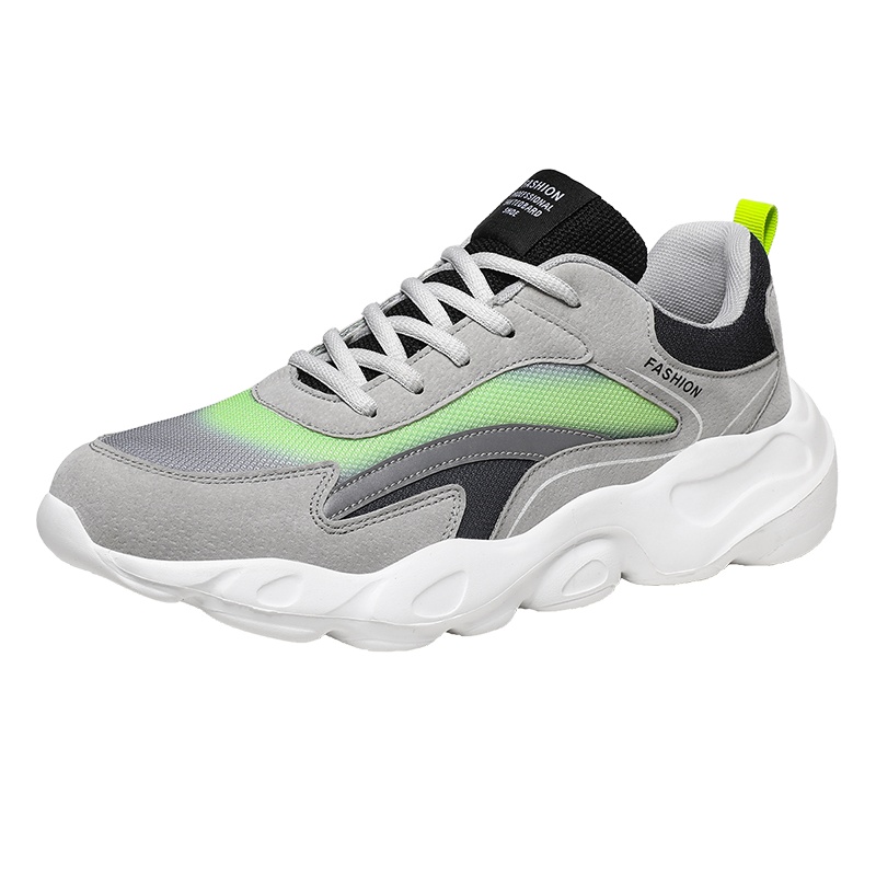 博迈伦秋冬款老爹鞋网布运动休闲鞋系带跑步鞋个性潮鞋YM-8971