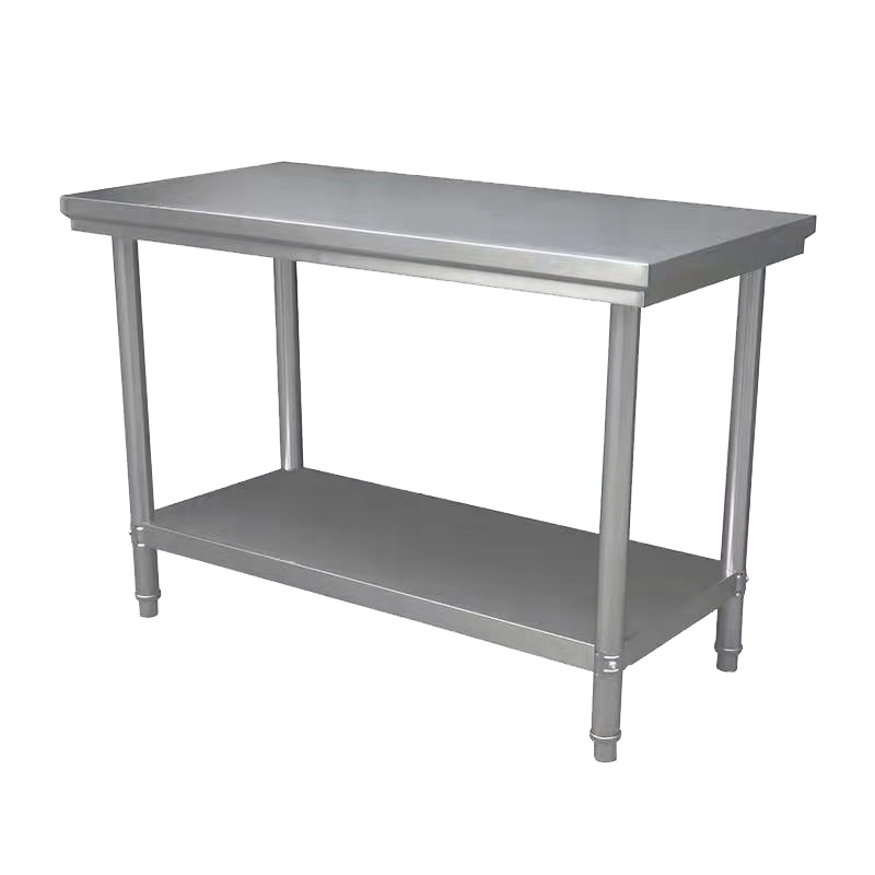 日盛达仁不锈钢厨房操作桌双层