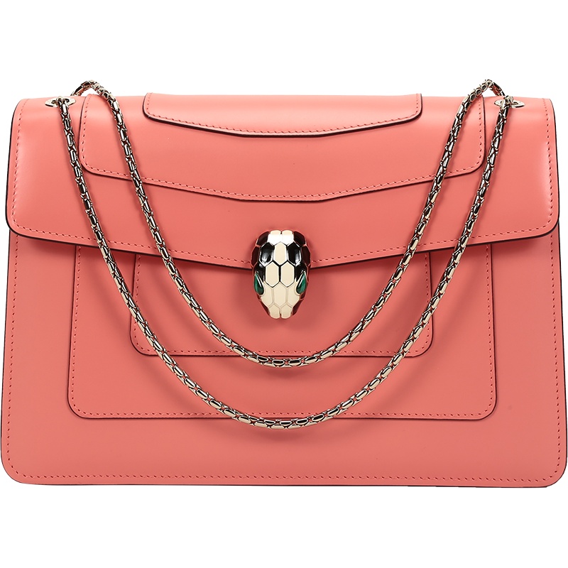 BVLGARI 宝格丽 女士SERPENTI FOREVER系列牛皮蛇头扣手提单肩斜挎包 288704