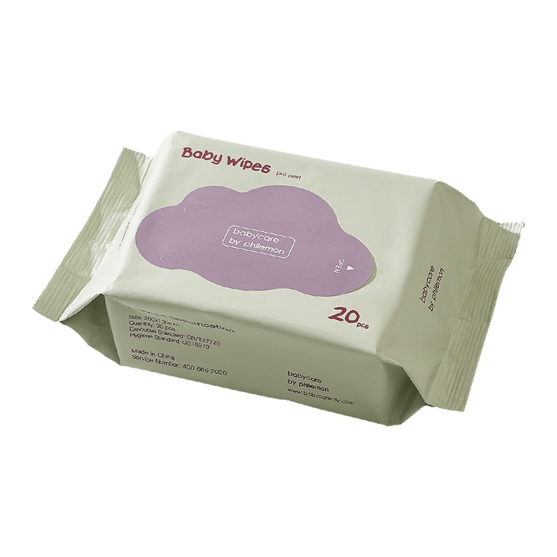 babycare婴儿湿巾湿纸巾成人可用20抽无盖10包