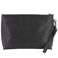 蔻驰（COACH）奢侈品奥莱款男士手拿包时尚休闲黑色皮质手拿包腕包零钱包28614 BLK