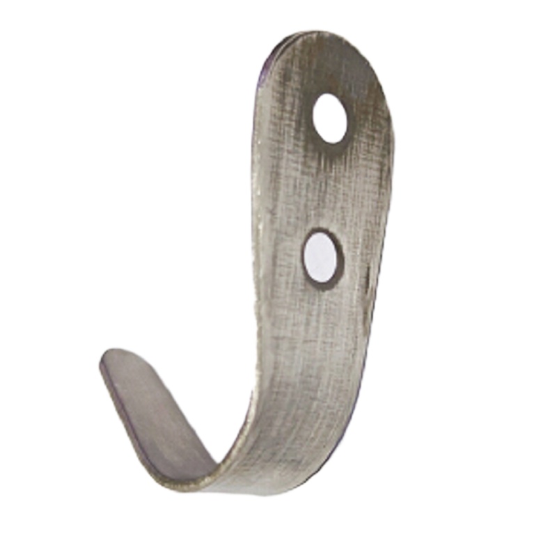 打孔挂钩不锈钢衣帽钩挂钩单钩实心衣服挂勾客厅浴室门墙壁挂钩卫生间隔断配件五金厕所连接件(5个装)